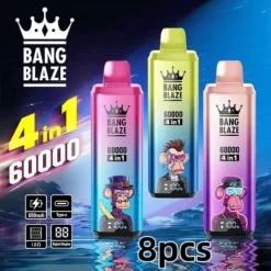 Bang Blaze 60K 4-in-1 Disposable-8pcs(Select flavor: Please leave a message on the order)
